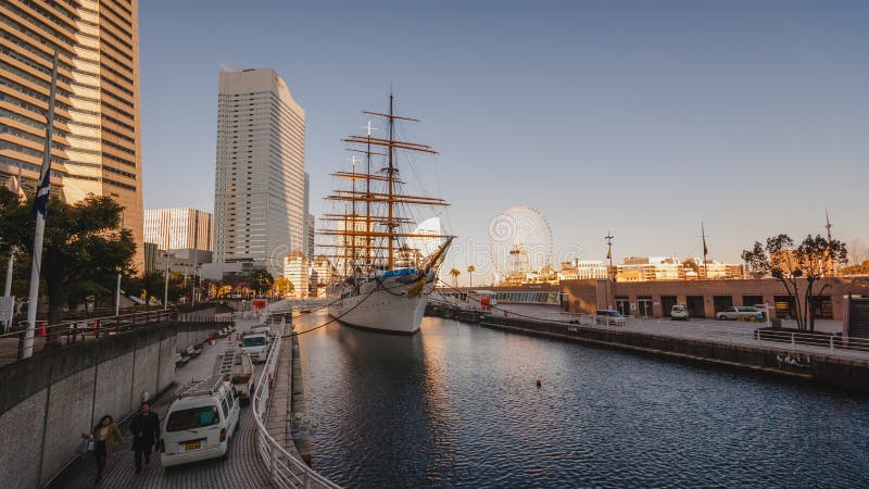 Bateau de ` du Nippon Maru de `, Yokohama photographie stock libre de droits Bateau de ` du Nippon Maru de `, Yokohama photographie stock libre de droits