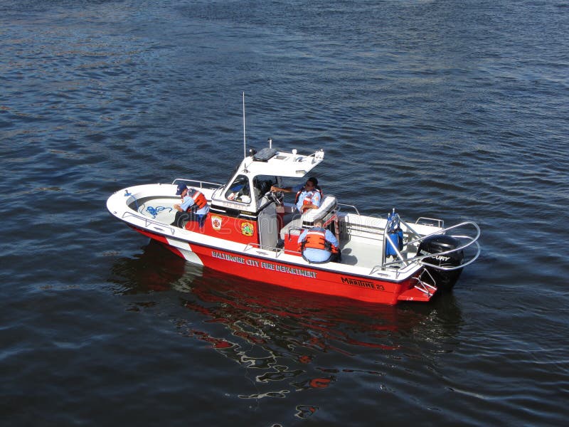 Photo of red fire boat patrolling the inner harbor in baltimore maryland on 6/13/12 for the bicentennial sailabration event. The sailabration is aweek long event that celebrates the victory of the war of 1812 in which the united states successfully defended fort mchenry against the british naval forces. Photo of red fire boat patrolling the inner harbor in baltimore maryland on 6/13/12 for the bicentennial sailabration event. The sailabration is aweek long event that celebrates the victory of the war of 1812 in which the united states successfully defended fort mchenry against the british naval forces.