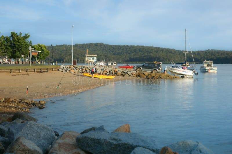 Batemans Bay Launching Ramp and Beach Editorial Photo Image of
