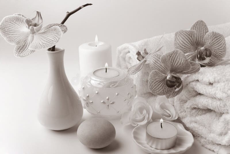 Bath accessories stock photo. Image of bath, relax, bathroom 97208802