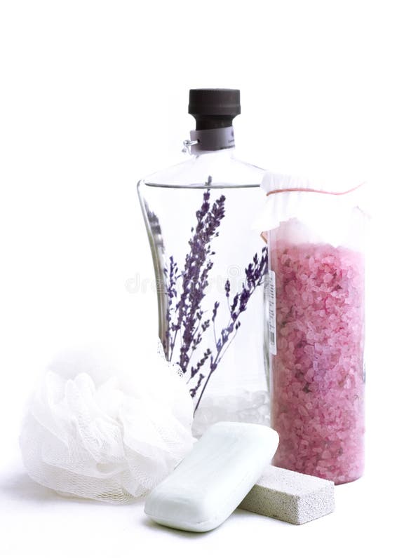 Bath essentials stock image. Image of glass, calming, calm - 6032617