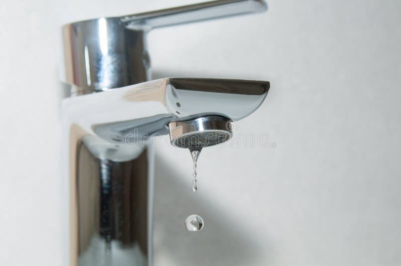 Bath Faucet and Water Drops Stock Photo Image of background, dripping