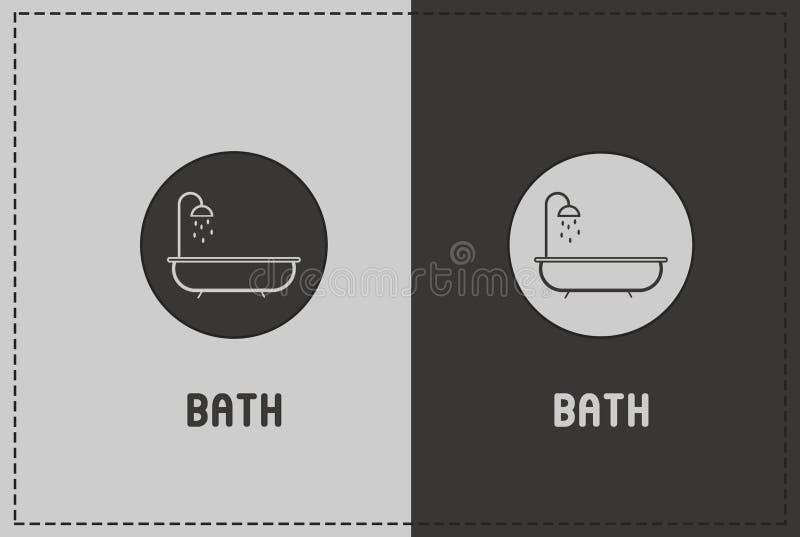 Bath Illustration stock illustration