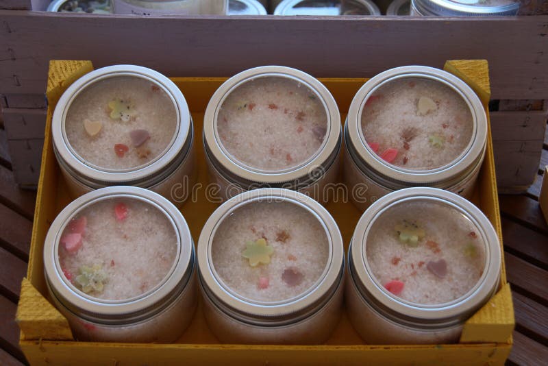 Bath salts stock image. Image of aroma, organic, bath 91326601