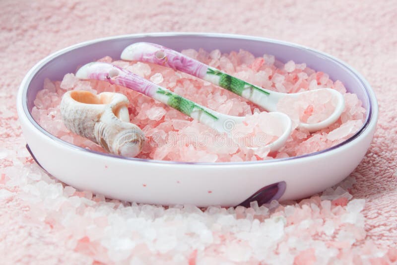 Blue bath sea salt stock photo. Image of aromatherapy 23524028