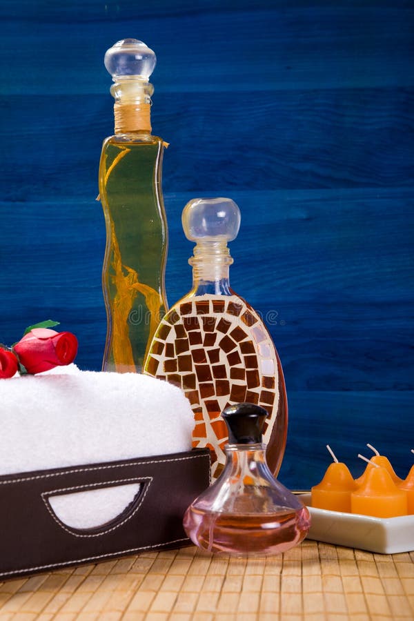 Bath and spa items stock photo. Image of shower, aromatic 11302302