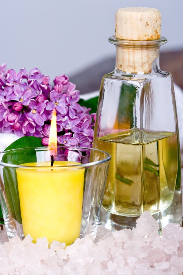 Bath and spa items stock photo. Image of dispenser, aromatherapy 14253608