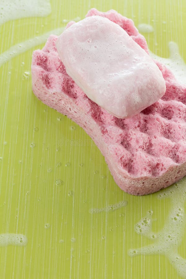 Bath sponge and soap stock photo. Image of bath, object 27783638