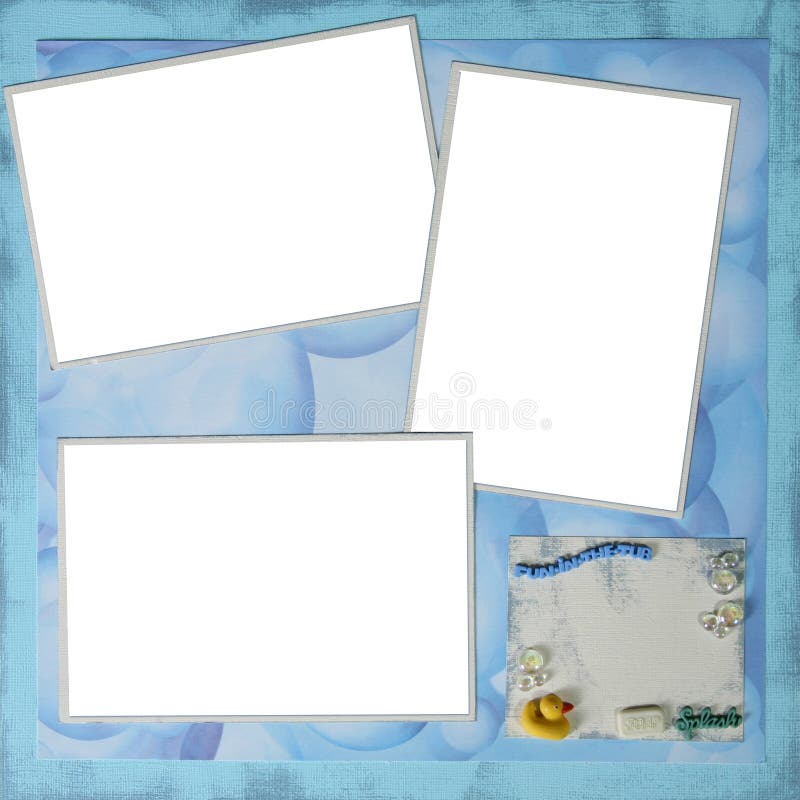 Bath Time Theme Digital Scrapbooking Page 12 X 12 stock photos Bath Time Theme Digital Scrapbooking Page 12 X 12 stock photos