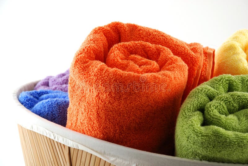 Towels stock image. Image of laundry, bath, fabric, bathroom 311329