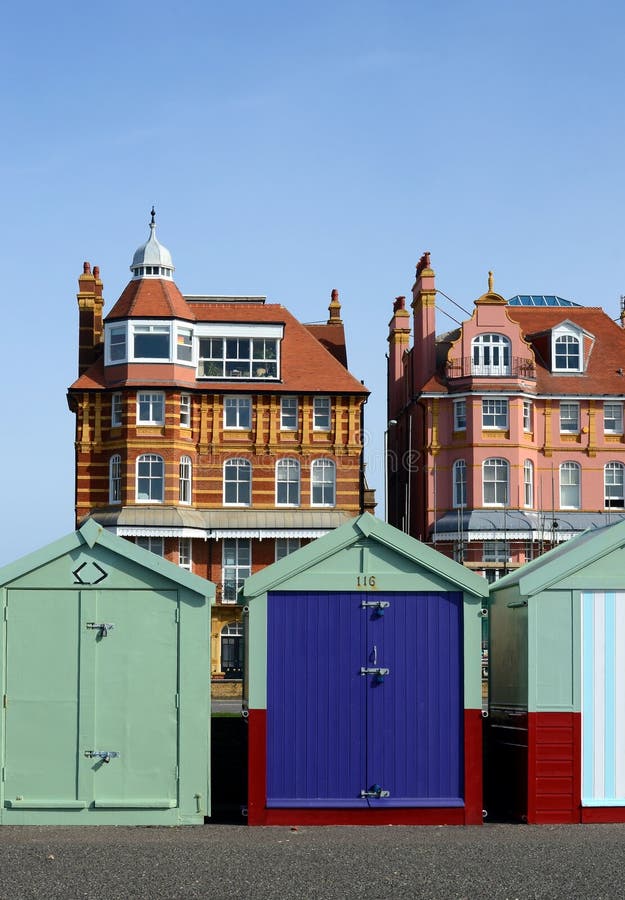 Bathing Boxes, Brighton, UK Stock Image Image of exterior