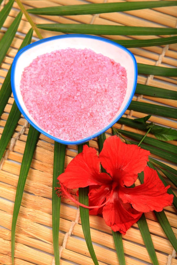 Bathing salt crystals stock photo. Image of pink, crystals 15526844