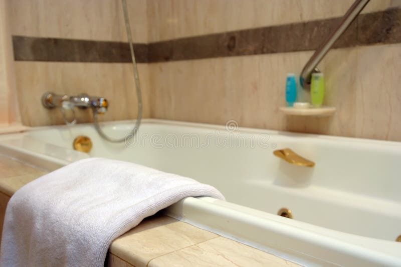 Laptop bath stock image. Image of towel, bath, detail 1037941
