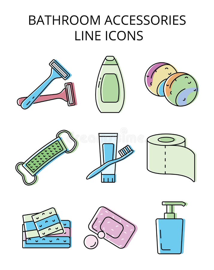 Bathroom Accessories Stock Illustrations 7,390 Bathroom Accessories
