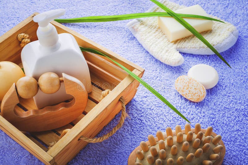 Bathroom accessories spa stock image. Image of organic 28051335