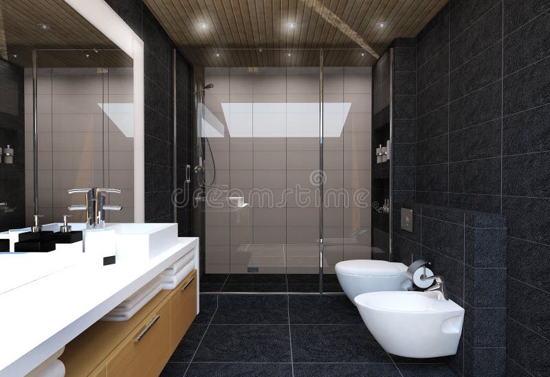 Bathroom interior vector illustration