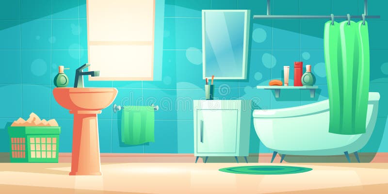 Cartoon Home Washroom Soap stock vector. Illustration of white - 24104950