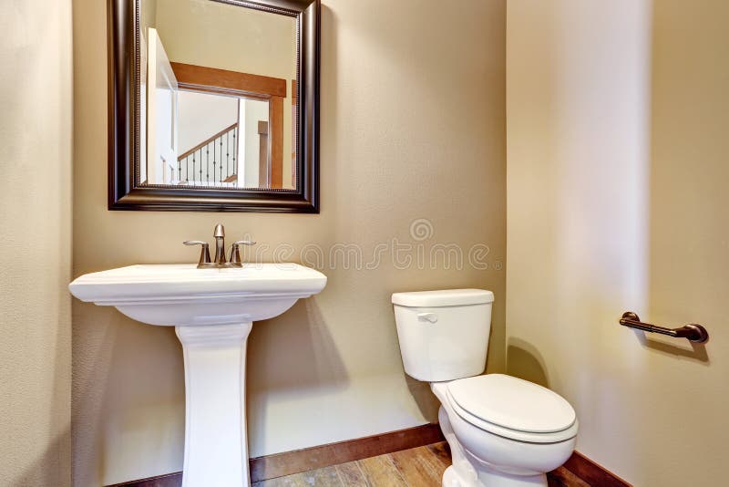 Sink and toilet in hotel stock photo. Image of mixer 37403676