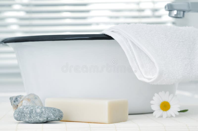Bathroom items stock image. Image of towel, hygiene, washing 10486649