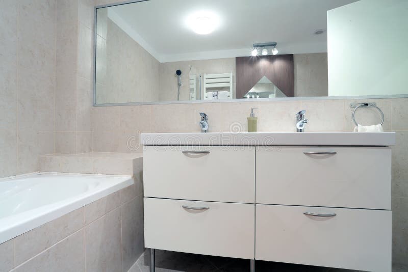 Bathroom real estate stock image. Image of tile, estate 68400149