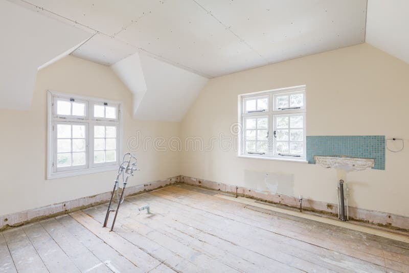 Bathroom remodeling, renovation before installation. Room interior renovation before remodeling and installation of a bathroom, UK stock image Bathroom remodeling, renovation before installation. Room interior renovation before remodeling and installation of a bathroom, UK stock image
