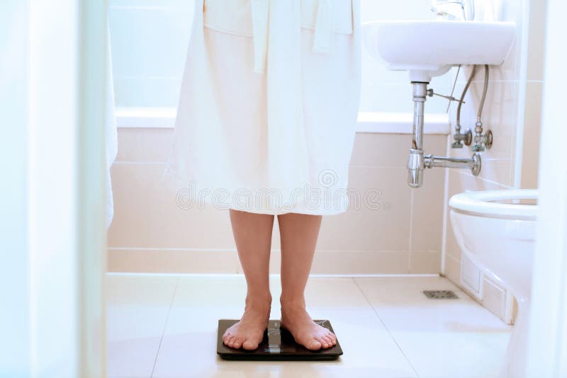 The bathroom scale stock images The bathroom scale stock images