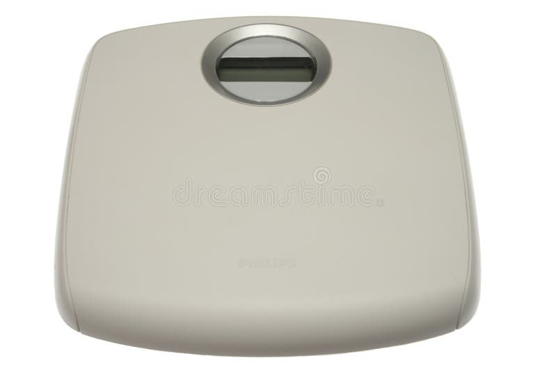 Bathroom scales stock image