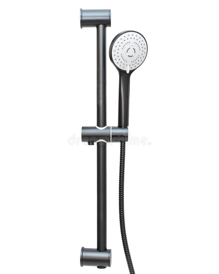Bathroom Shower Bar with Shower Head Stock Photo Image of close, white 242953096