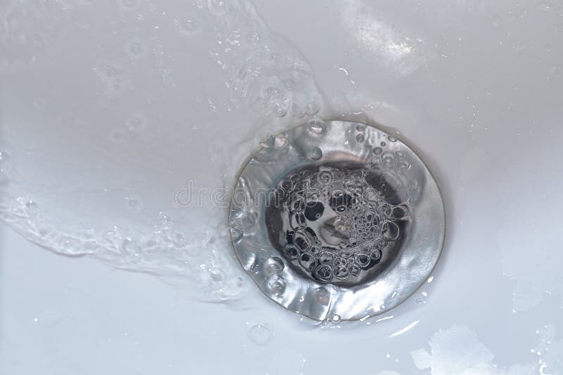 Bathroom sink drain stock image. Image of draining, housework - 107661699