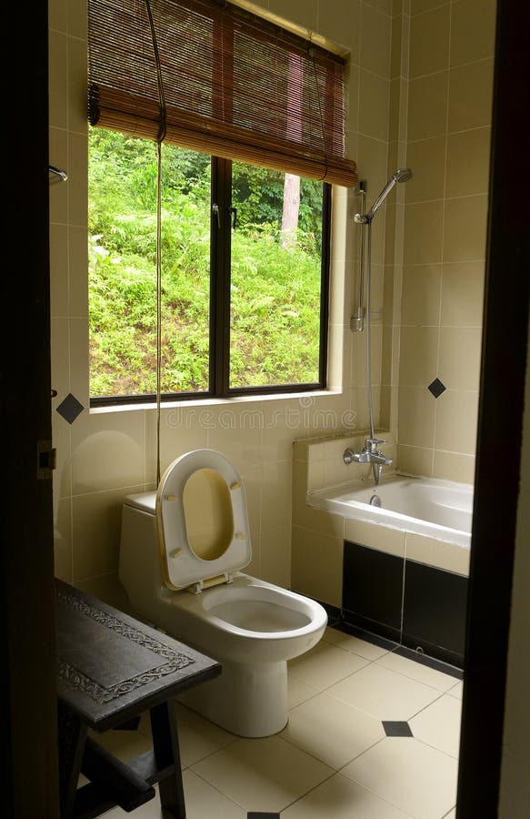 Bathroom Interior of Brand New Luxury Resort Hotel Stock Image Image