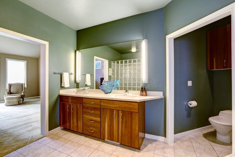 Bathroom Vanity with Mirror Stock Photo Image of idea, bath