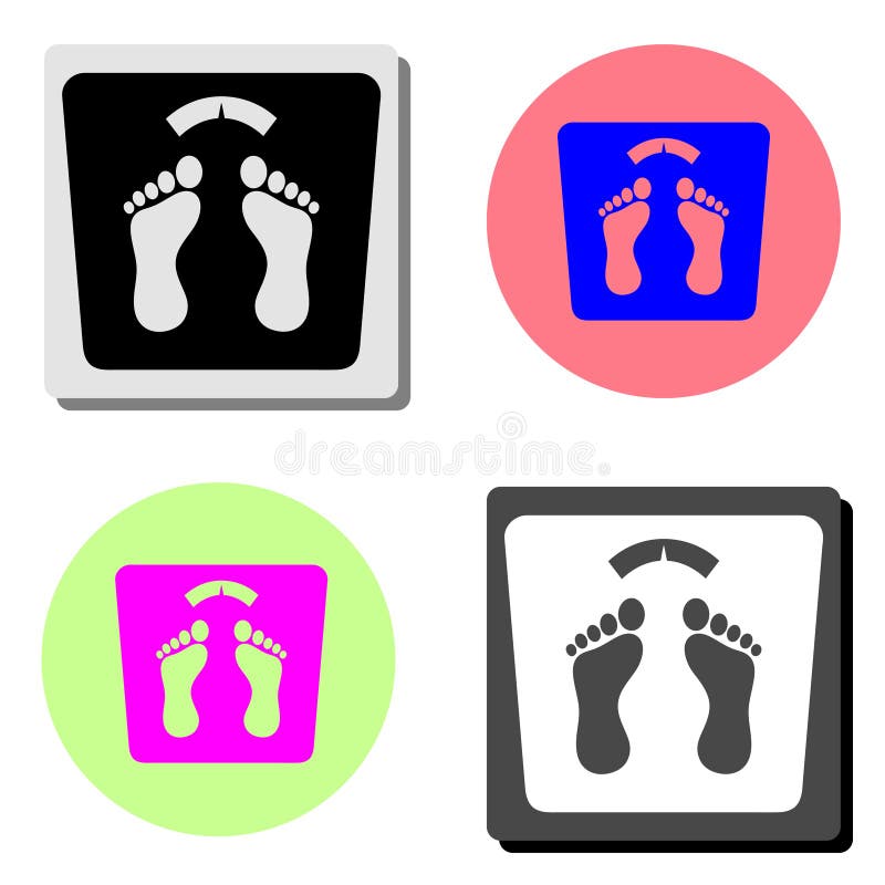 bathroom weight scale. flat vector icon royalty free illustration bathroom weight scale. flat vector icon royalty free illustration