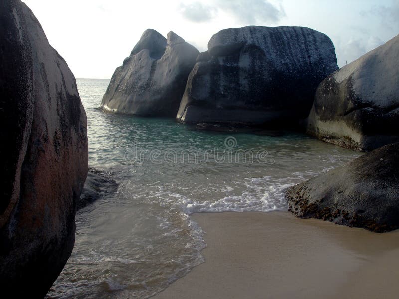 The Baths in B.V.I. in the Caribbean