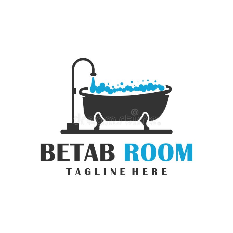 Bathtub logo design for bathing