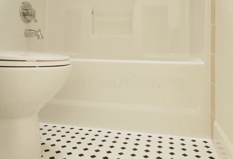 Bathtub and Toilet stock photo. Image of vinyl, home 19921614