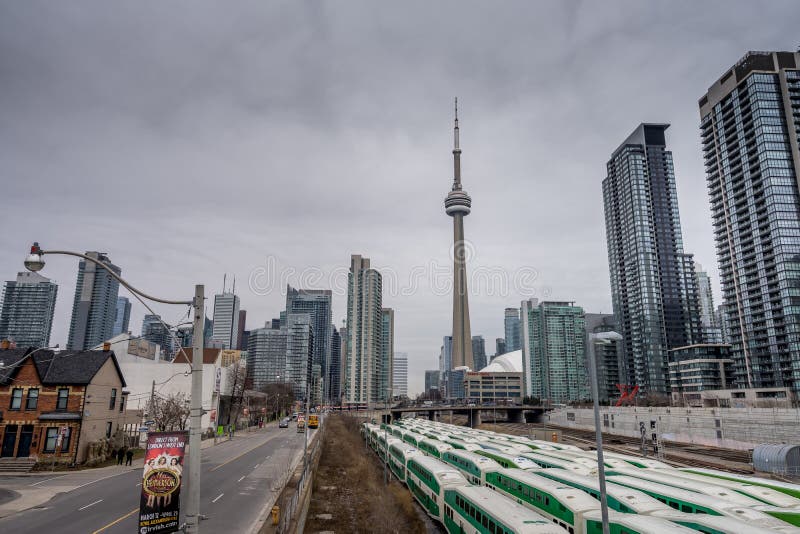 Bathurst St Bridge Looking Downtown Editorial Photography Image of