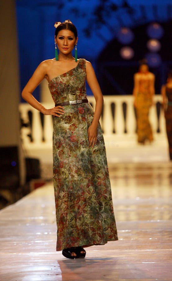  Batik fashion  editorial stock image Image of central 