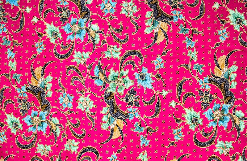 Batik sarong pattern background in Thailand, traditional batik stock photos