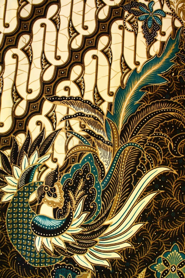 Detailed batik print background, Yogyakarta, Indonesia. Detailed batik print background, Yogyakarta, Indonesia