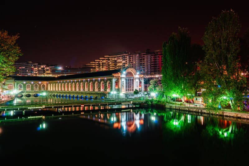 Batiment des Forces-Motrices, Geneva, Switzerland stock image Batiment des Forces-Motrices, Geneva, Switzerland stock image