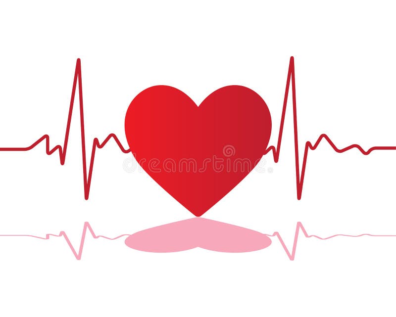 Batimento cardíaco do amor ilustração royalty free Batimento cardíaco do amor ilustração royalty free