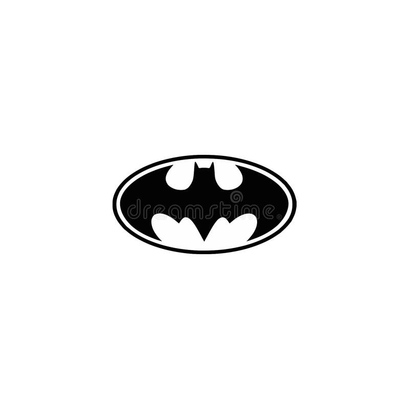 Batman Logo Editorial Ilustrativo Sobre Fondo Blanco Imagen de archivo  editorial - Ilustración de ilustrativo, aislado: 208329159