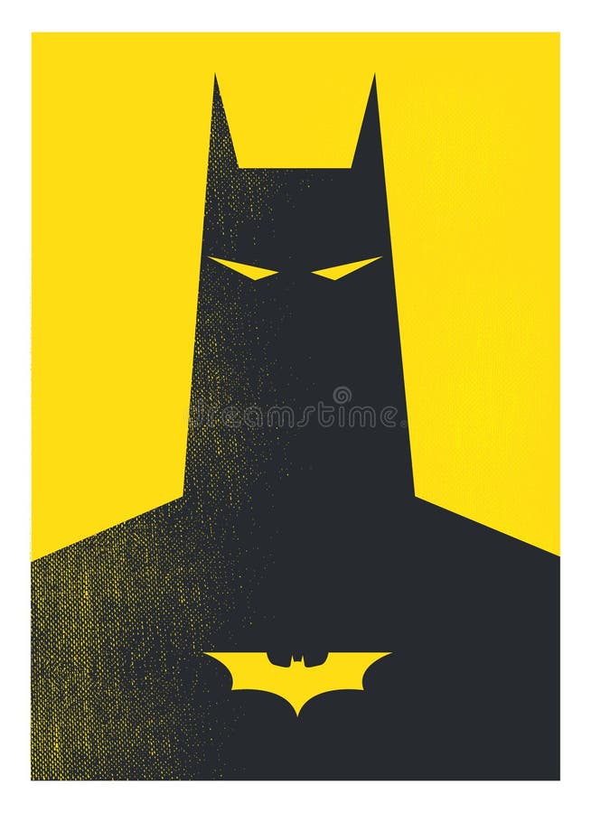 Batman Superhero Minimal DC Poster Editorial Image - Illustration of books,  minimal: 185478595