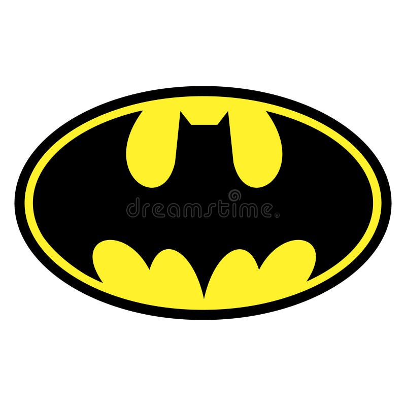 Abstract Batman Logo Design on White Editorial Photography - Illustration  of colorful, background: 234032007