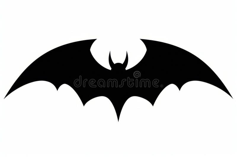 Simbolul Batman este afișat în alb-negru cu umbră. ai generativ. generate de