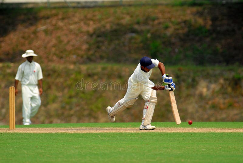 Cricket Batsman and a Catcher Stock Image Image of keeper, bowling