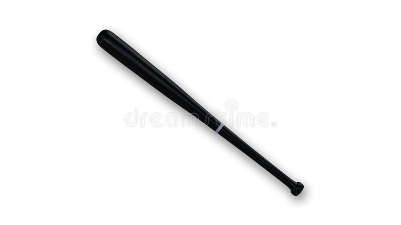 Batte de baseball noire, article de sport sur le blanc illustration stock Batte de baseball noire, article de sport sur le blanc illustration stock
