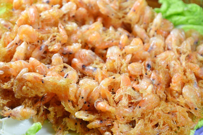 Batterfried Shrimp in Flour and Egg on Dish Stock Image Image of yummy, seafood 74437327
