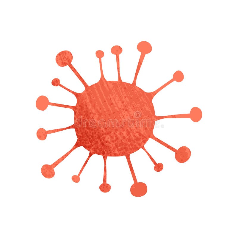 Batteri a forma di rotonda rossi Microrganismo pericoloso sotto il microscopio Icona piana di vettore con struttura illustrazione vettoriale Batteri a forma di rotonda rossi Microrganismo pericoloso sotto il microscopio Icona piana di vettore con struttura illustrazione vettoriale