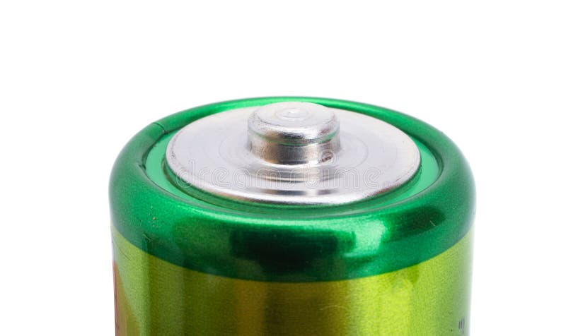 Batterien Stromversorgungselement isoliert. Batterien isoliert auf weißem Hintergrund